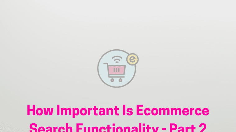 How Important Is E-commerce Search Functionality – Part 2